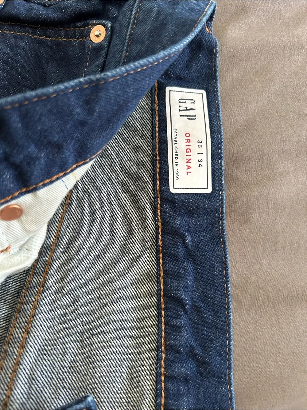 GAP Straight Men's Jeans in Dark Blue Wash